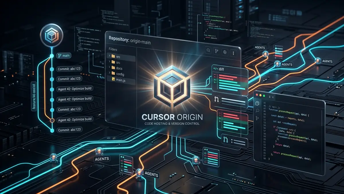 Cursor Origin agent-first code hosting platform and multi-agent git interface