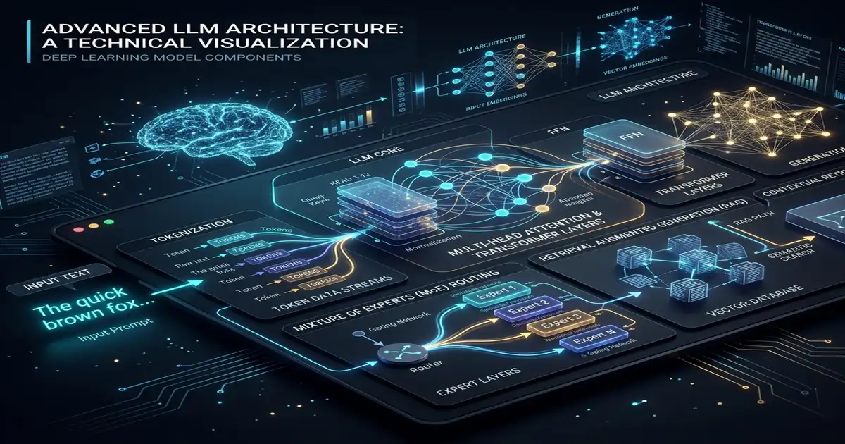 LLM Architecture and AI Primer 2026 Visualization